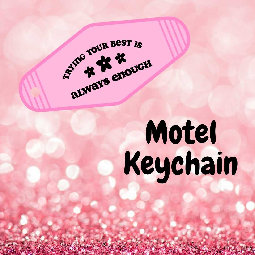 Motel Keychain Design 338